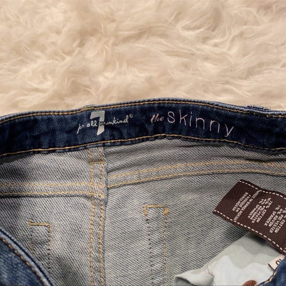 7 for all mankind the skinny girls size 10 jeans - Picture 5 of 6